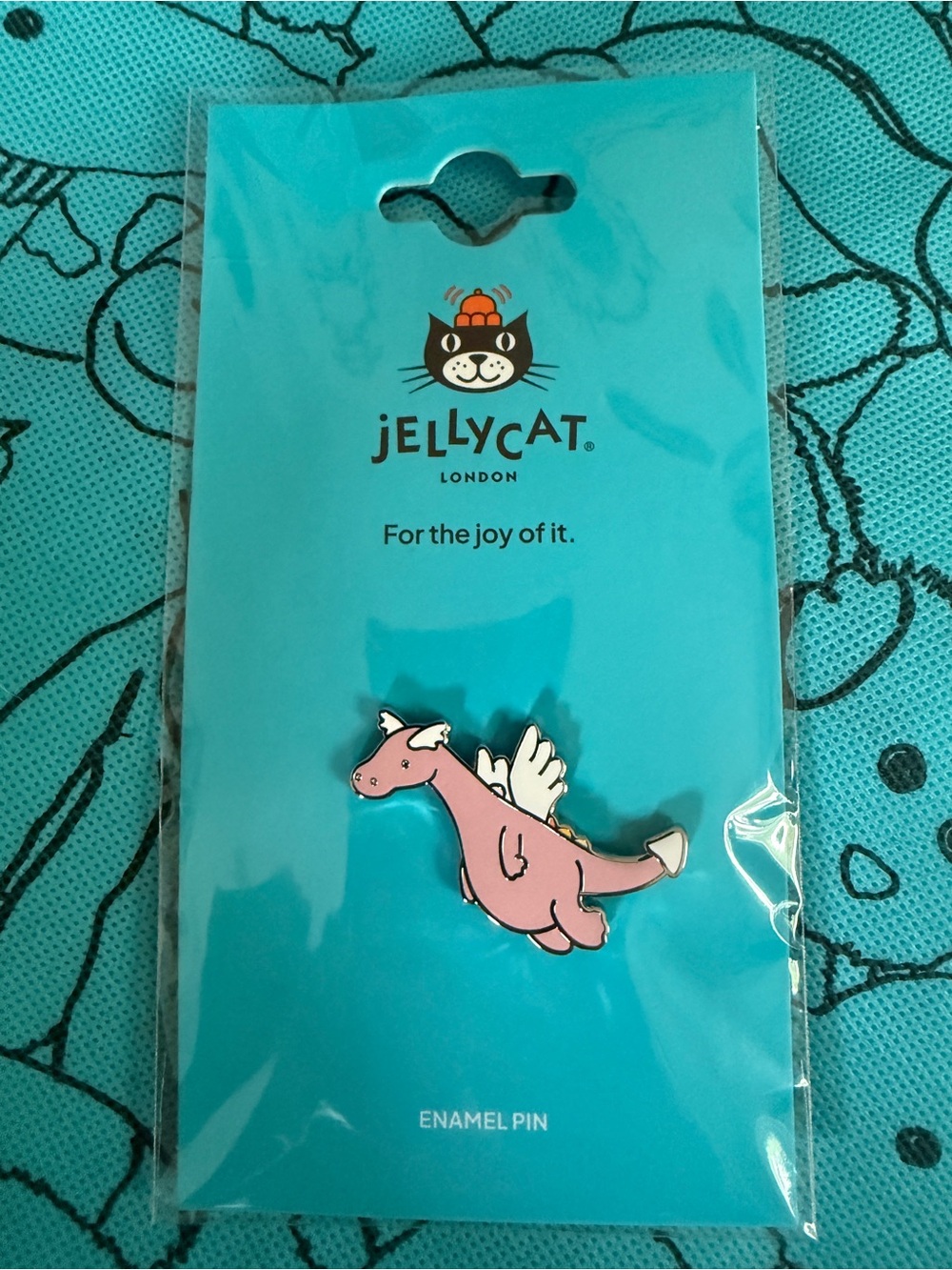 Jellycat Duskrise Dragon Enamel Pin NWT